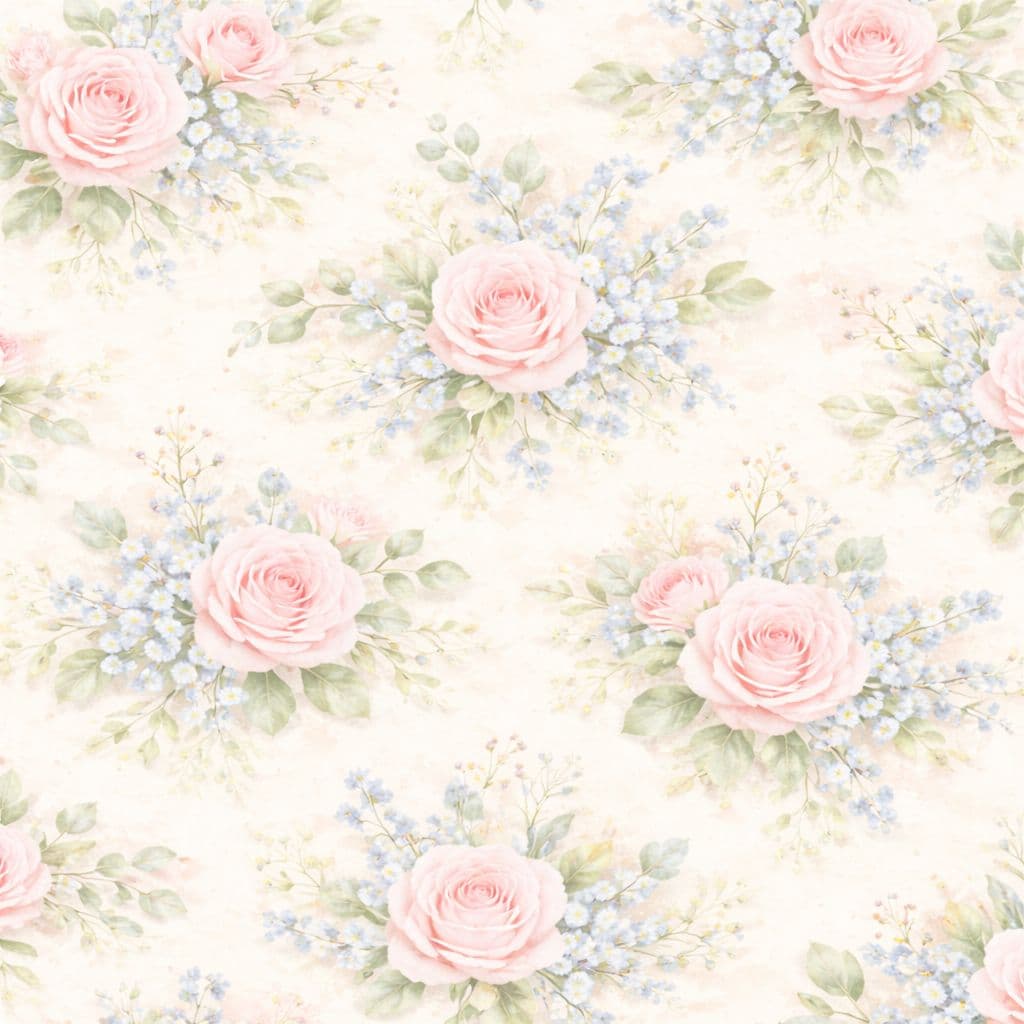 Decorative floral watercolor background