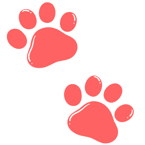 Decorative paw print background