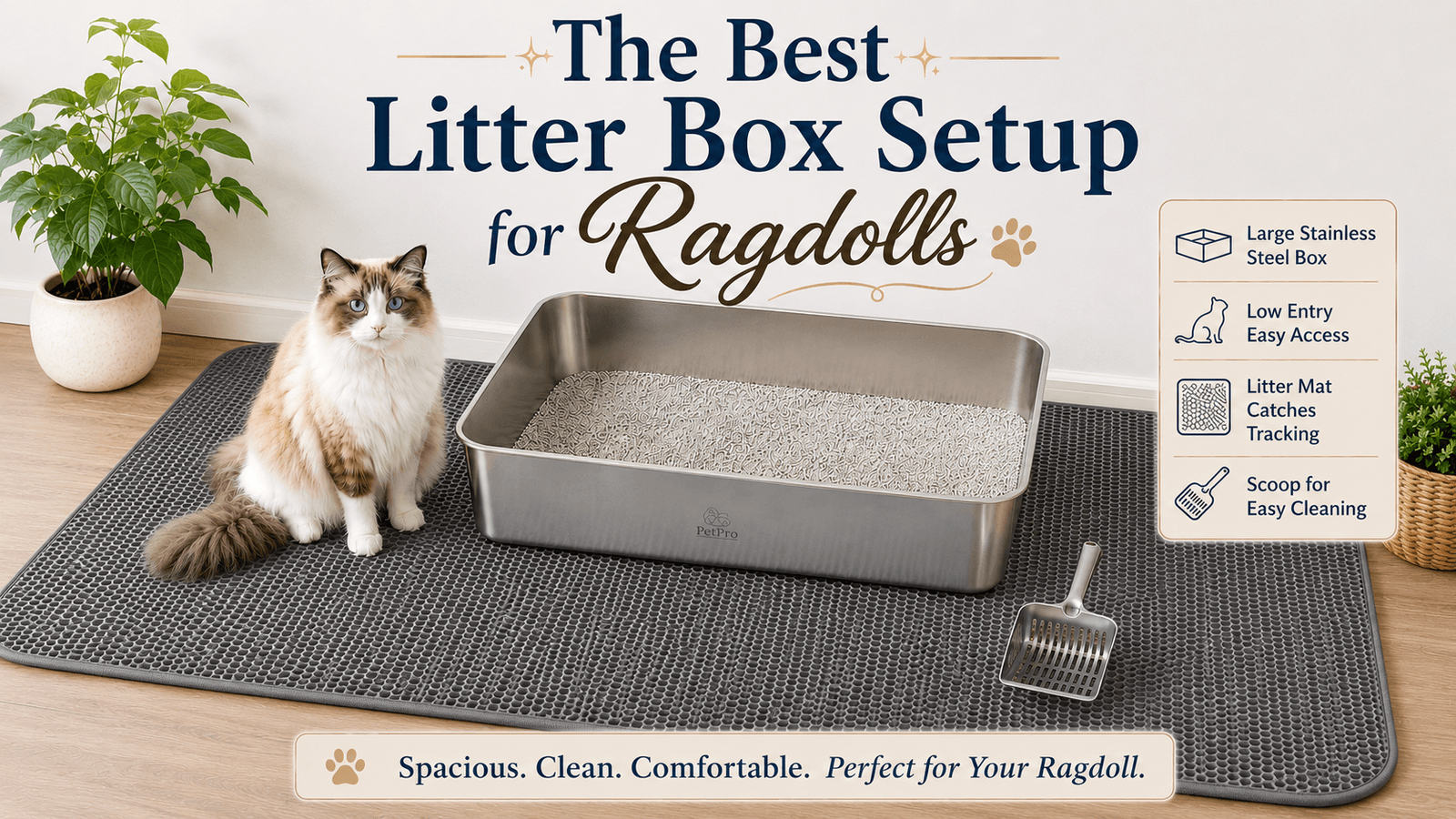 The Best Litter Box Setup for Ragdolls (Size, Number, Location & Litter Type)