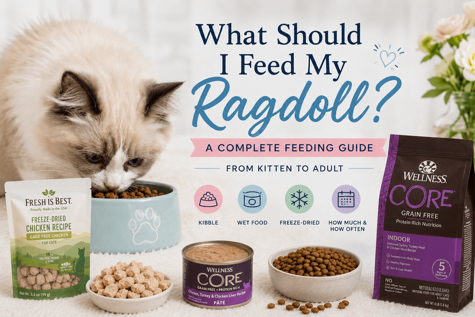 What Should I Feed My Ragdoll? A Complete Feeding Guide from Kitten to Adult