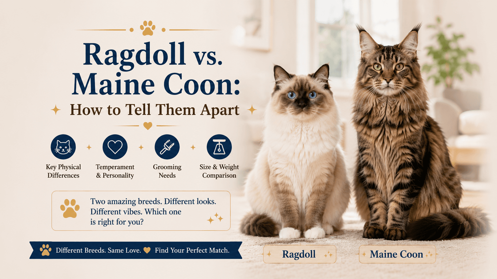 Ragdoll vs. Maine Coon: How to Tell Them Apart main image