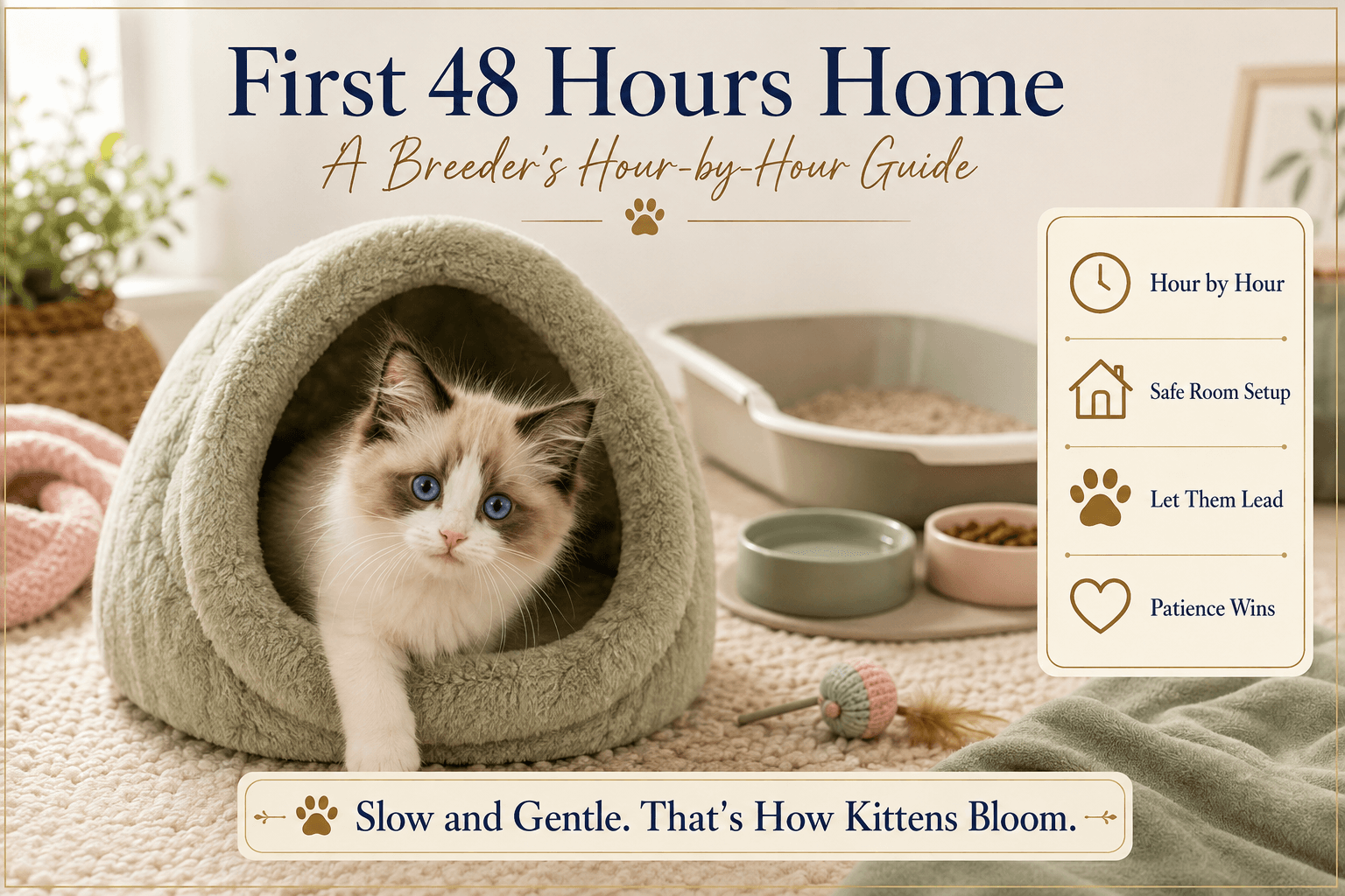 First 48 Hours Home With Your Ragdoll Kitten: What to Expect and How to Help Them Settle main image
