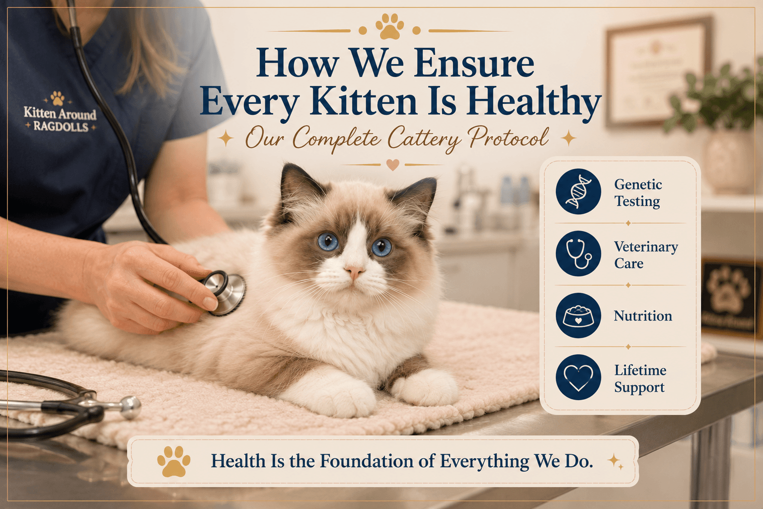 How We Ensure Every Ragdoll Kitten Is Healthy: Our Complete Cattery Protocol Focus main image
